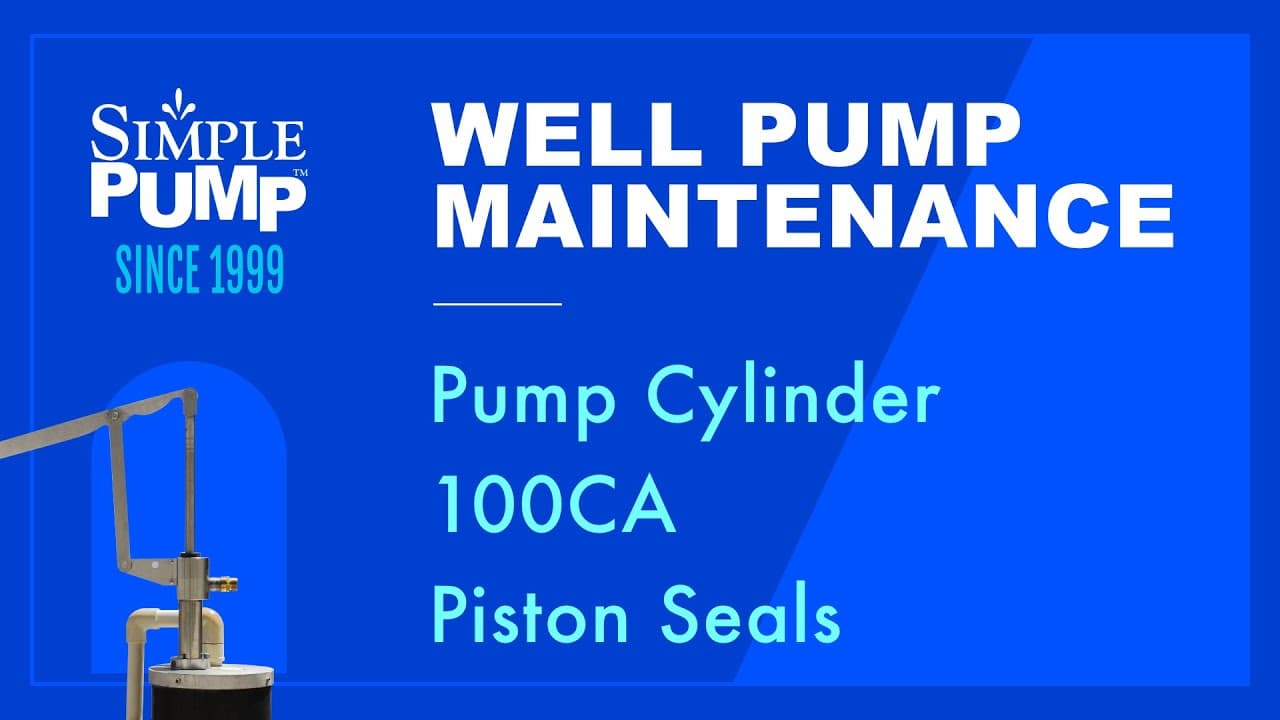 Pump Cylinder 100CA Piston Seal Maintenance